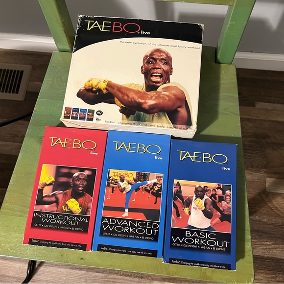 Tae bo set of 3 video tapes - vintage - Picture 1 of 3